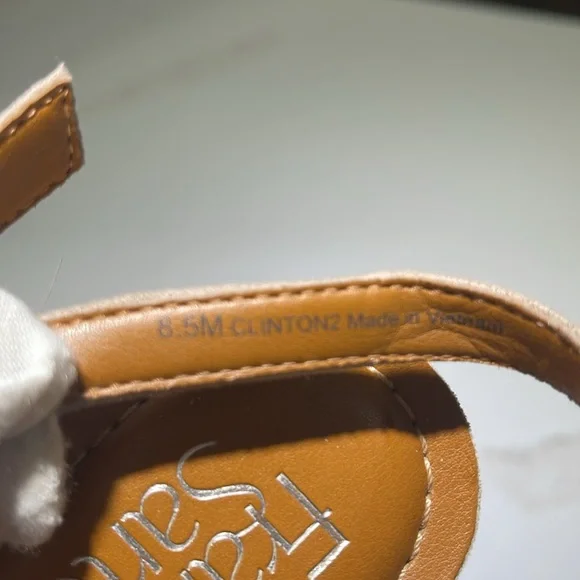 🥳🫆💐FRANCO SARTA 8.5 Clinton 
espadrille platform wedges, 4” Heel, Taupe - Picture 9 of 10